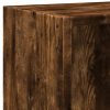 Könyvespolcok, állópolcok, vidaXL füstös tölgy színű szerelt fa könyvespolc 60 x 24 x 76 cm
