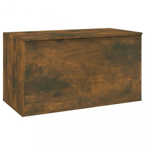 Tárolóládák, vidaXL füstös tölgy színű szerelt fa tárolóláda 84 x 42 x 46 cm