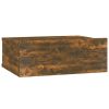 Éjjeliszekrények, vidaXL 2 db füstös tölgy színű függő éjjeliszekrény 40 x 30 x 15 cm