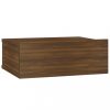 Éjjeliszekrények, vidaXL 2 db barna tölgyszínű függő éjjeliszekrény 40 x 30 x 15cm