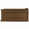 Éjjeliszekrények, vidaXL 2 db barna tölgyszínű függő éjjeliszekrény 40 x 30 x 15cm