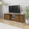 Nappali bútorok, vidaXL füstös tölgy színű szerelt fa TV-szekrény 120 x 30 x 35,5 cm