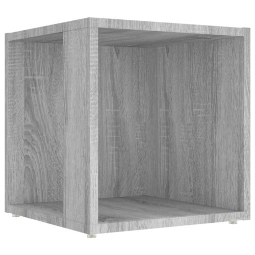 Tárolók és zárható szekrények, vidaXL szürke sonoma színű szerelt fa kisasztal 33x33x34,5