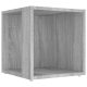 Tárolók és zárható szekrények, vidaXL szürke sonoma színű szerelt fa kisasztal 33x33x34,5