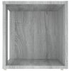Tárolók és zárható szekrények, vidaXL szürke sonoma színű szerelt fa kisasztal 33x33x34,5