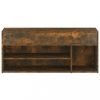 Cipőpolcok és -állványok, vidaXL füstös tölgy színű cipőtároló pad 105x30x45 cm