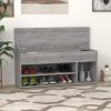 Cipőpolcok és -állványok, vidaXL szürke sonoma színű cipőtároló pad 105 x 30 x 45 cm