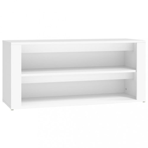 Cipőpolcok és -állványok, vidaXL fehér szerelt fa cipőtartó 100x35x45 cm
