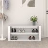 Cipőpolcok és -állványok, vidaXL magasfényű fehér szerelt fa cipőtartó 100x35x45 cm