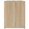 Cipőpolcok és -állványok, vidaXL sonoma tölgy színű szerelt fa cipőtartó 100x35x45 cm