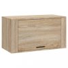 Cipőpolcok és -állványok, vidaXL sonoma tölgy szerelt fa fali cipőszekrény 70 x 35 x 38 cm