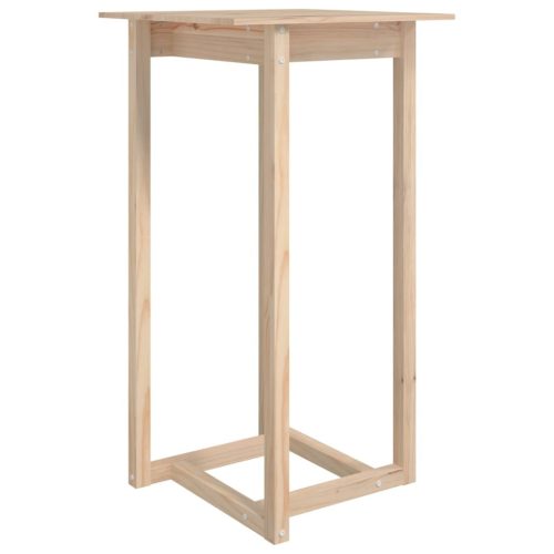 Konyha- és étkezőasztalok, vidaXL tömör fenyőfa bárasztal 60 x 60 x 110 cm