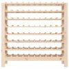 Bortartók, vidaXL tömör fenyőfa bortartó állvány 109,5x30x107,5 cm
