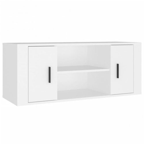 Nappali bútorok, vidaXL fehér szerelt fa TV-szekrény 100 x 35 x 40 cm