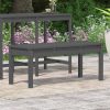Kerti padok, vidaXL szürke tömör fenyőfa kerti pad 109x44x45 cm