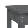 Kerti padok, vidaXL szürke tömör fenyőfa kerti pad 109x44x45 cm