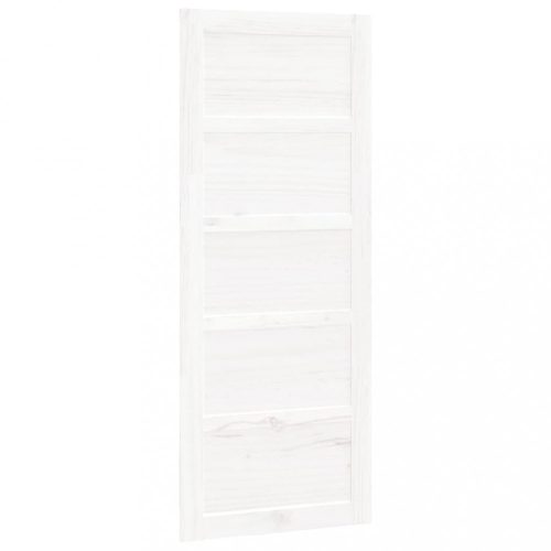 Ajtók, vidaXL fehér tömör fenyőfa istálló stílusú ajtó 80x1,8x204,5 cm