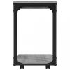 Kisasztalok, vidaXL szürke sonoma színű szerelt fa kerekes kisasztal 50x35x55,5 cm