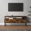 Nappali bútorok, vidaXL füstös tölgy színű szerelt fa TV-szekrény 100 x 35 x 45 cm