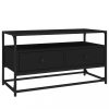 Nappali bútorok, vidaXL fekete szerelt fa TV-szekrény 80x35x45 cm