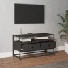 Nappali bútorok, vidaXL fekete szerelt fa TV-szekrény 80x35x45 cm