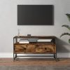 Nappali bútorok, vidaXL füstös tölgy színű szerelt fa TV-szekrény 80x35x45 cm