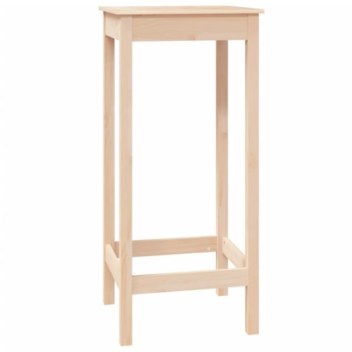 Konyha- és étkezőasztalok, vidaXL tömör fenyőfa bárasztal 50 x 50 x 110 cm