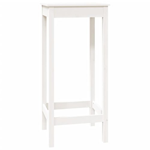 Konyha- és étkezőasztalok, vidaXL fehér tömör fenyőfa bárasztal 50 x 50 x 110 cm
