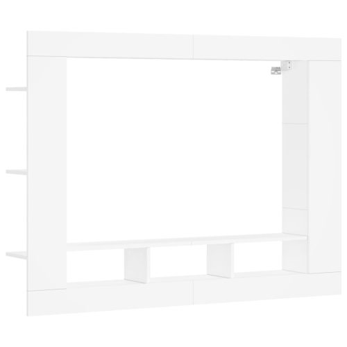 Nappali bútorok, vidaXL fehér szerelt fa TV-szekrény 152 x 22 x 113 cm