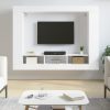 Nappali bútorok, vidaXL fehér szerelt fa TV-szekrény 152 x 22 x 113 cm