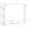 Nappali bútorok, vidaXL fehér magasfényű szerelt fa TV-szekrény 152x22x113 cm