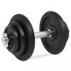 Súlyemelő eszközök, vidaXL 18 részes öntöttvas egykezes súlyzókészlet 40 kg