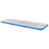 Jóga és pilates szőnyegek, vidaXL kék PVC felfújható tornaszőnyeg pumpával 400 x 100 x 10 cm