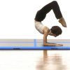 Jóga és pilates szőnyegek, vidaXL kék PVC felfújható tornaszőnyeg pumpával 500 x 100 x 10 cm