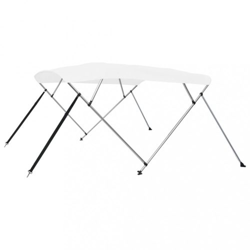 Hajótároló takarók, vidaXL fehér négyágú bimini tető 243 x 180 x 137 cm