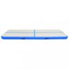 Jóga és pilates szőnyegek, vidaXL kék PVC felfújható tornamatrac pumpával 400 x 100 x 20 cm