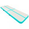 Jóga és pilates szőnyegek, vidaXL zöld PVC felfújható tornamatrac pumpával 500 x 100 x 20 cm