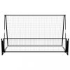Focikapuk és hálók, vidaXL 2 az 1-ben acél focikapu és aktív fal 202 x 104 x 120 cm