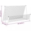 Focikapuk és hálók, vidaXL 2 az 1-ben acél focikapu és aktív fal 202 x 104 x 120 cm