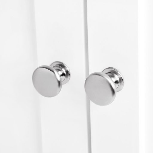 VASAGLE Mosdó Alatti Tárolószekrény Fürdőszobai Állószekrény 2 Ajtós Állítható Polccal