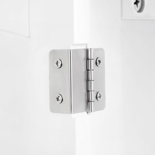 VASAGLE Mosdó Alatti Tárolószekrény Fürdőszobai Állószekrény 2 Ajtós Állítható Polccal