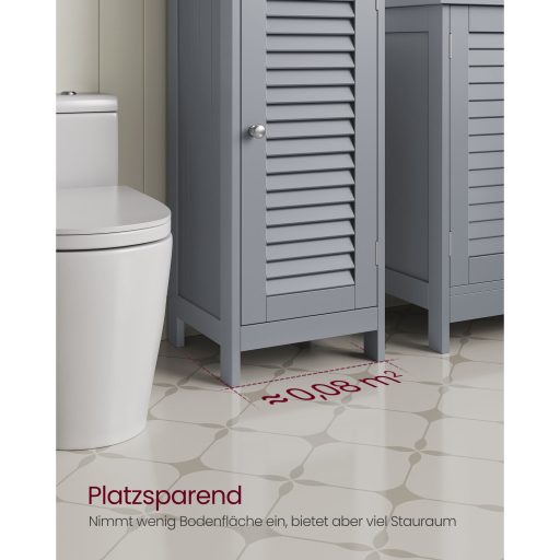 VASAGLE Fürdőszobai Padlón Álló Tárolószekrény, Fürdőszobai Tárolóegység 4 Fiókkal,