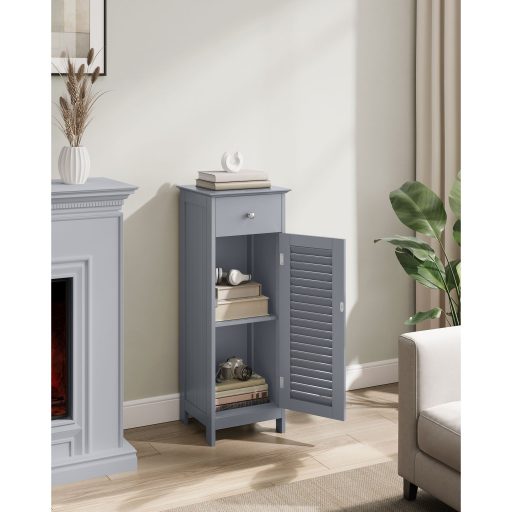 VASAGLE Fürdőszobai Padlón Álló Tárolószekrény, Fürdőszobai Tárolóegység 4 Fiókkal,