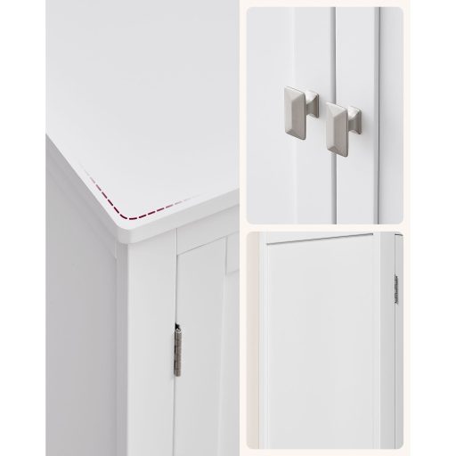 VASAGLE Fürdőszobai Padlószekrény, Fürdőszobai Tárolóegység, Szabadon Álló Szekrény 4