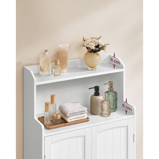 VASAGLE fürdőszobai szekrény, fürdőszobai bútor 2 ajtóval, 2 állítható polccal, 30 x 60 x