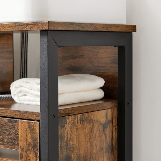 VASAGLE mosdó alatti szekrény, fürdőszobai mosdószekrény, tárolószekrény, 60 x 30 x 60 cm,