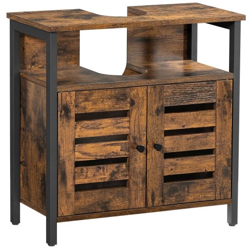 VASAGLE mosdó alatti szekrény, fürdőszobai mosdószekrény, tárolószekrény, 60 x 30 x 60 cm,