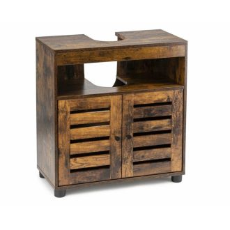 VASAGLE mosdó alatti szekrény, fürdőszobai mosdóegység, tárolószekrény, 60 x 30 x 63 cm, 2