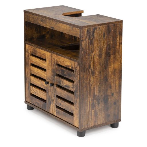 VASAGLE mosdó alatti szekrény, fürdőszobai mosdóegység, tárolószekrény, 60 x 30 x 63 cm, 2