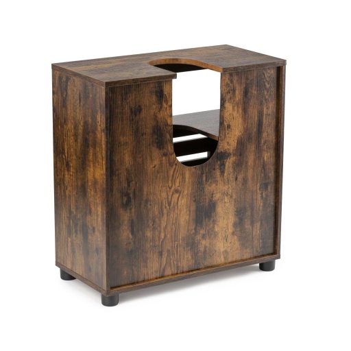 VASAGLE mosdó alatti szekrény, fürdőszobai mosdóegység, tárolószekrény, 60 x 30 x 63 cm, 2